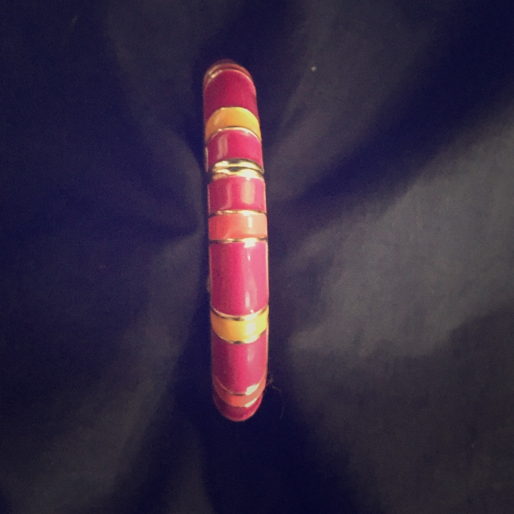 Vintage Pink/Orange Bangle Bracelet